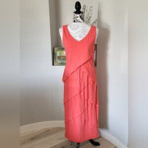 Neon Buddha Cotton Sleeveless Maxi Dress Sz Medium